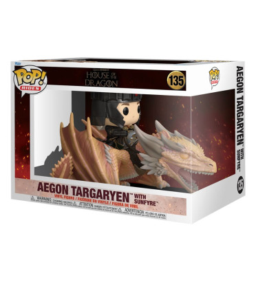 AEGON TARGARYEN WITH SUNFYRE / GAME OF THRONES HOUSE OF DRAGON / FIGURINE FUNKO POP AEGON TARGARYEN WITH SUNFYRE / GAME OF THRONES HOUSE OF DRAGON / FIGURINE FUNKO POP