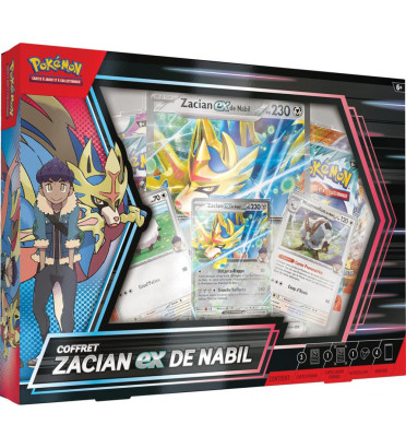 COFFRET ZACIAN EX DE NABIL / CARTE POKEMON VF