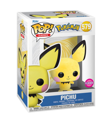 PICHU / POKEMON / FIGURINE FUNKO POP / FLOCKED