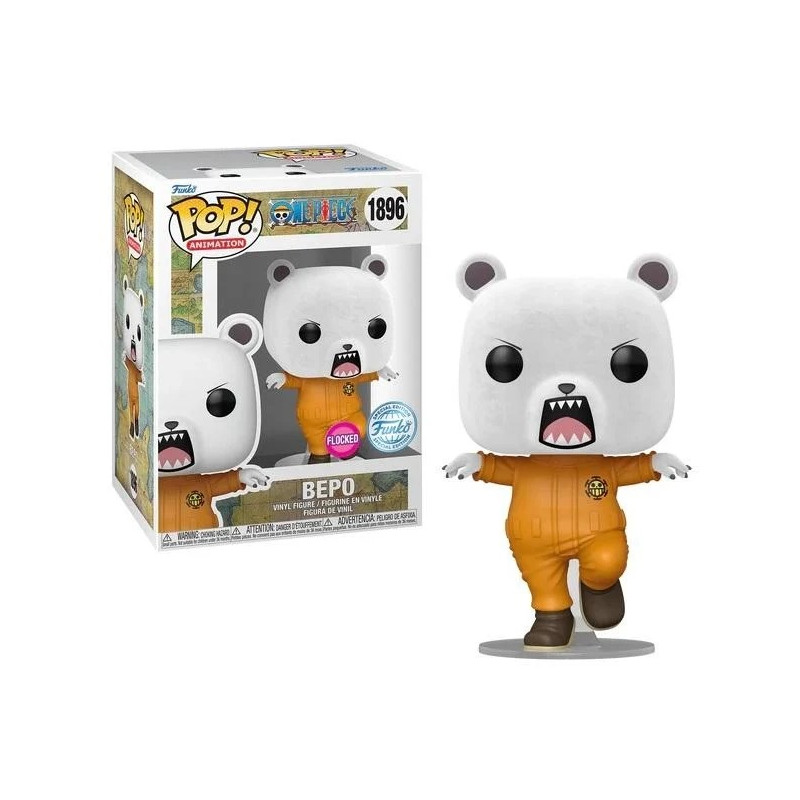 BEPO / ONE PIECE / FIGURINE FUNKO POP / EXCLUSIVE SPECIAL EDITION / FLOCKED