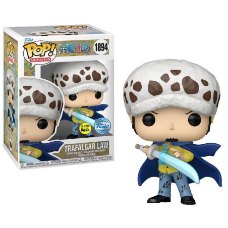 TRAFALGAR LAW WITH BLUE ANESTHESIA / ONE PIECE / FIGURINE FUNKO POP / EXCLUSIVE SPECIAL EDITION / GITD
