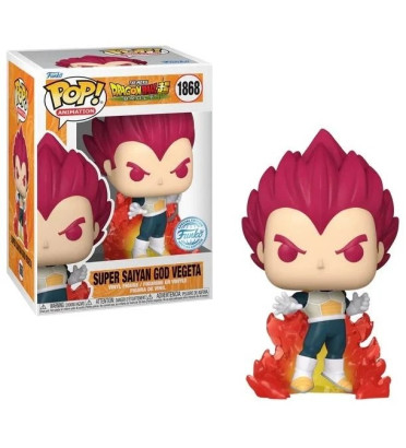SUPER SAIYAN GOD VEGETA AVEC FLAMMES / DRAGON BALL BROLY / FIGURINE FUNKO POP / EXCLUSIVE SPECIAL EDITION