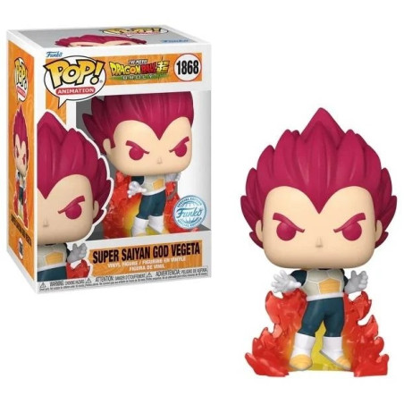 SUPER SAIYAN GOD VEGETA AVEC FLAMMES / DRAGON BALL BROLY / FIGURINE FUNKO POP / EXCLUSIVE SPECIAL EDITION