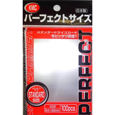 100 SLEEVES STANDARD PERFECT SIZE / KMC
