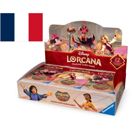 DISPLAY DE 24 BOOSTERS LORCANA LE REGNE DE JAFAR CHAPITRE 8 / CARTE VF