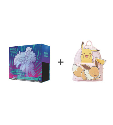 BUNDLE ETB EV09 + MINI SAC A DOS PIKACHU ET EVOLI LOUNGEFLY