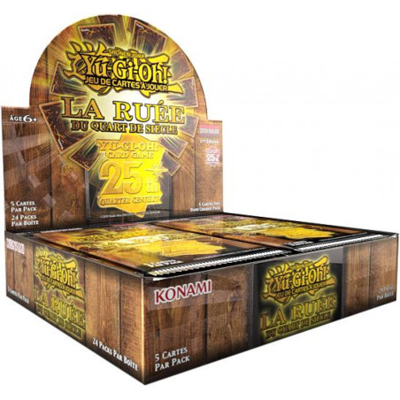 DISPLAY DE 24 BOOSTERS LA RUEE DU QUART DE SIECLE / CARTE YU-GI-OH VF