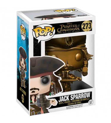 JACK SPARROW GOLD / PIRATES DES CARAÏBES / FIGURINE FUNKO POP / EXCLUSIVE