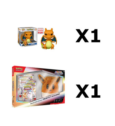 BUNDLE COLLECTION SPECIALE EVOLI + FUNKO POP DRACAUFEU 25CM