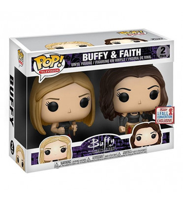 2-PACK BUFFY ET FAITH / BUFFY CONTRE LES VAMPIRES / FIGURINE FUNKO POP / EXCLUSIVE NYCC 2017