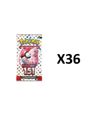LOT DE 36 BOOSTERS 151 / CARTE POKEMON VF