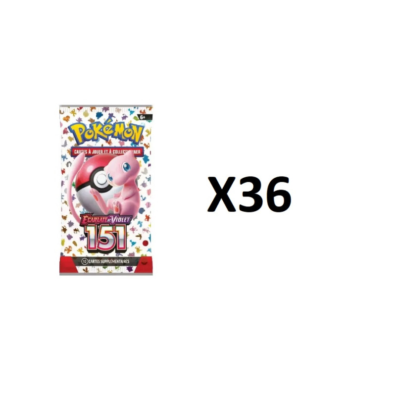 LOT DE 36 BOOSTERS 151 / CARTE POKEMON VF