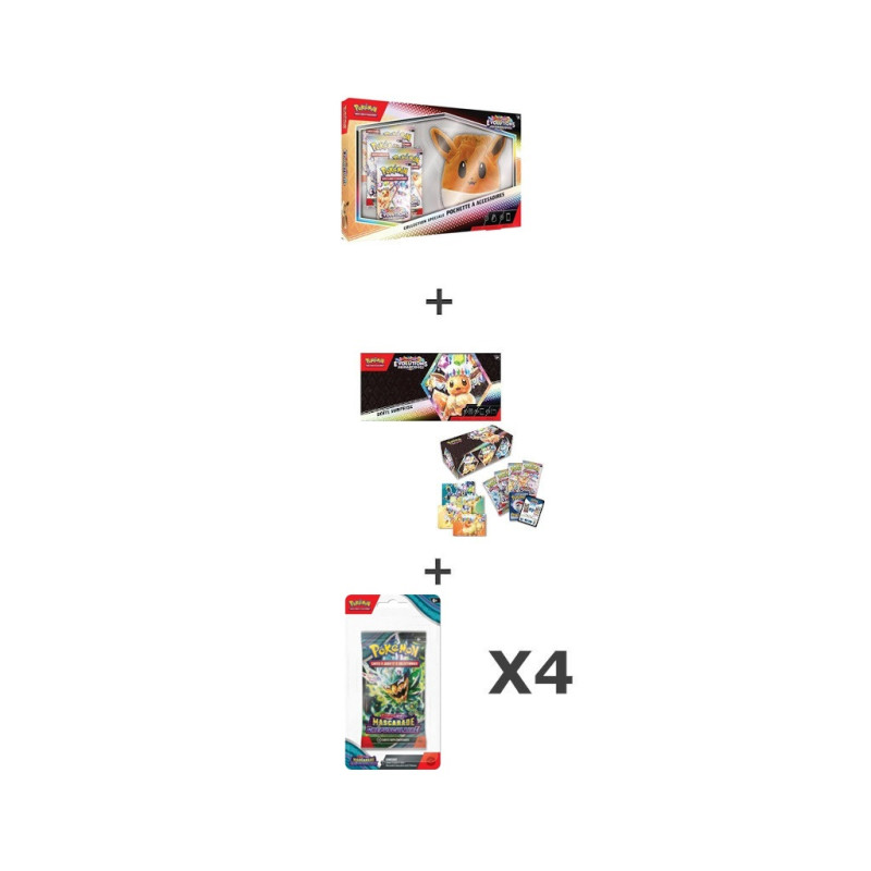 BUNDLE COLLECTION SPECIALE EVOLI + BOITE SURPRISE EV8.5 + 4 BLISTERS EV06 (NO ART SET)