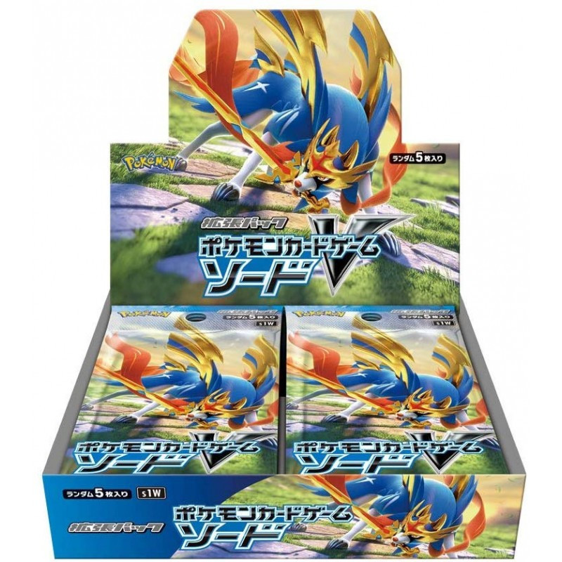 DISPLAY DE 30 BOOSTERS POKEMON S1W SWORD / CARTE JAPONAISE