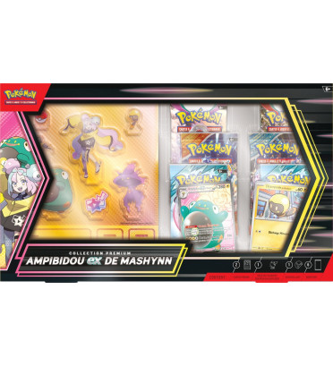 COFFRET COLLECTION PREMIUM AMPIBIDOU EX DE MASHYNN / CARTE POKEMON VF