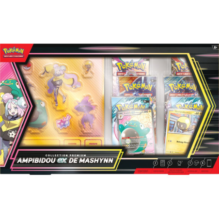 COFFRET COLLECTION PREMIUM AMPIBIDOU EX DE MASHYNN / CARTE POKEMON VF
