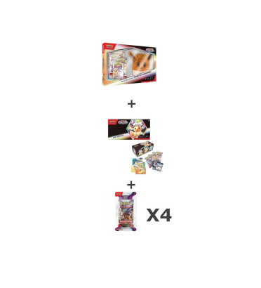 BUNDLE COLLECTION SPECIALE EVOLI + BOITE SURPRISE EV8.5 + 4 BLISTERS EV02 (NO ART SET)