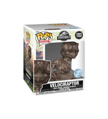 VELOCIRAPTOR FOSSIL OVERSIZED / JURASSIC PARK / FIGURINE FUNKO POP / EXCLUSIVE SPECIAL EDITION