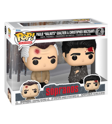 PAULIE WALNUTS GUALTIERI ET CHRISTOPHER MOLTISANTI / THE SOPRANOS / FIGURINE FUNKO POP
