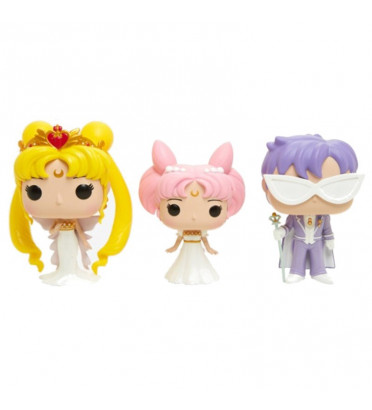 3-PACK NEO QUEEN SERENITY ET SMALL LADY ET KING ENDYMION / SAILOR MOON / FIGURINE FUNKO POP / EXCLUSIVE