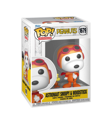 ASTRONAUT SNOOPY AND WOODSTOCK / PEANUTS / FIGURINE FUNKO POP