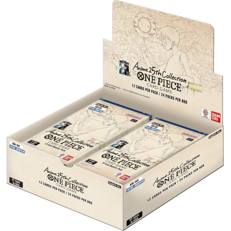 DISPLAY DE 24 BOOSTERS ONE PIECE ANIME 25 COLLECTION EB-02 / CARTE ANGLAISE
