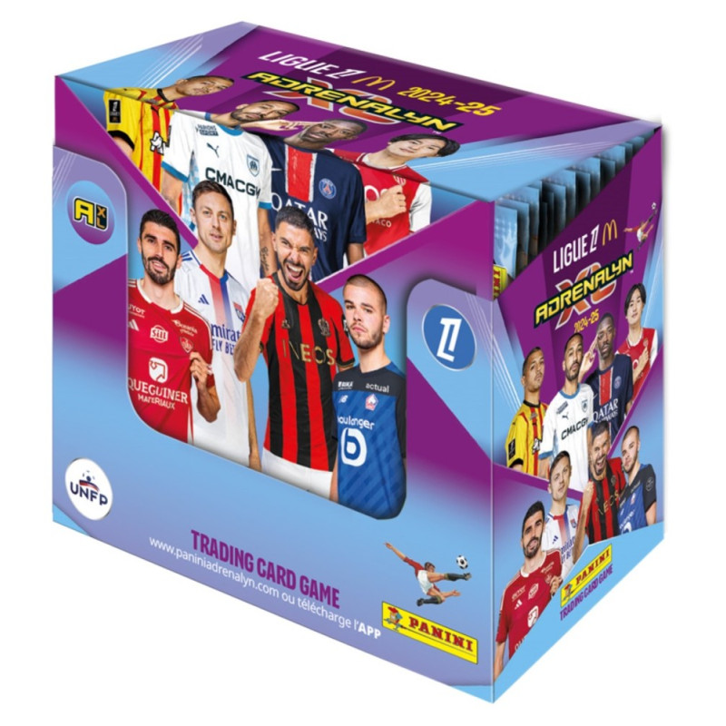 BOITE DE 50 BOOSTERS PANINI ADRENALYN LIGUE 1 MCDO 24-25
