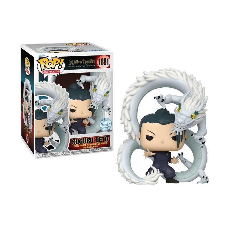 SUGURU GETO AVEC DRAGON / JUJUTSU KAISEN / FIGURINE FUNKO POP / EXCLUSIVE SPECIAL EDITION