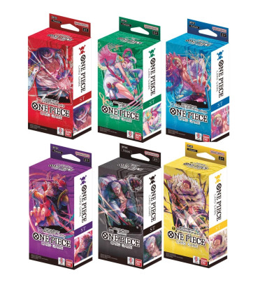6 DECK ONE PIECE ST15 A ST20 / CARTE VERSION FRANCAISE