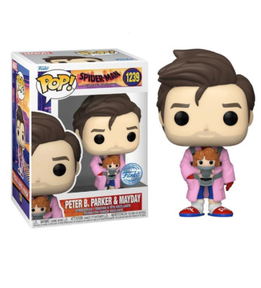 PETER B. PARKER AND MAYDAY / SPIDER-MAN ACROSS THE SPIDER-VERSE / FIGURINE FUNKO POP / EXCLUSIVE SPECIAL EDITION