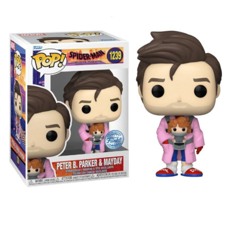 PETER B. PARKER AND MAYDAY / SPIDER-MAN ACROSS THE SPIDER-VERSE / FIGURINE FUNKO POP / EXCLUSIVE SPECIAL EDITION