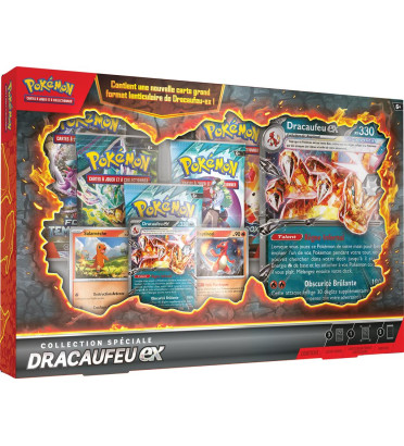 COLLECTION SPECIALE DRACAUFEU EX / CARTE POKEMON VF