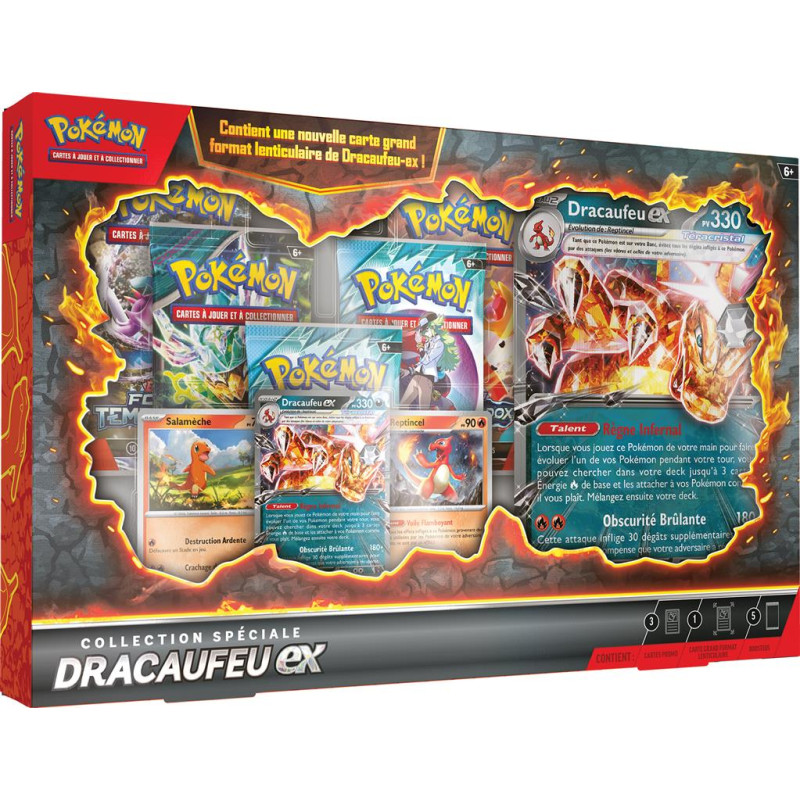COLLECTION SPECIALE DRACAUFEU EX / CARTE POKEMON VF