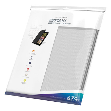 ZIPFOLIO 480 24-POCKET XENOSKIN BLANC / ULTIMATE GUARD