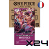 CARTON DE 24 BOOSTERS SOUS BLISTERS ONE PIECE OP-11 DES POINGS VIF COMME L'ECLAIR / CARTE VF