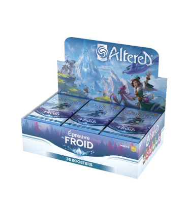DISPLAY DE 36 BOOSTERS ALTERED EPREUVE DU FROID / CARTE VF