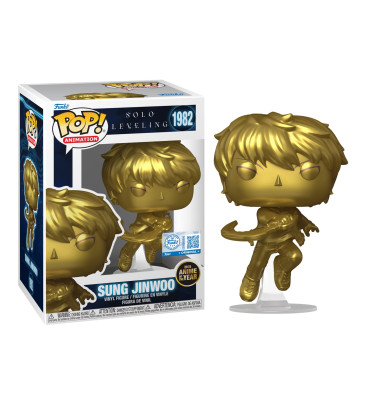 SUNG JINWOO GOLD WITH CASE / SOLO LEVELING / FIGURINE FUNKO POP / EXCLUSIVE SPECIAL EDITION