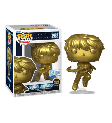 SUNG JINWOO GOLD WITH CASE / SOLO LEVELING / FIGURINE FUNKO POP / EXCLUSIVE SPECIAL EDITION