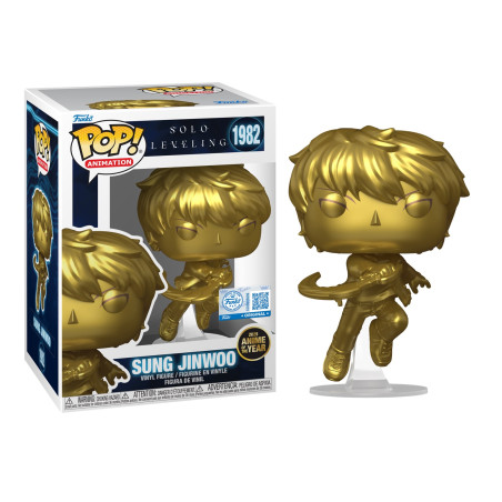 SUNG JINWOO GOLD WITH CASE / SOLO LEVELING / FIGURINE FUNKO POP / EXCLUSIVE SPECIAL EDITION