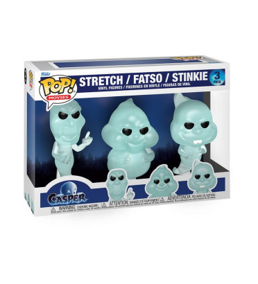 3-PACK STRETCH,FATSO,STINKIE / CASPER / FIGURINE FUNKO POP