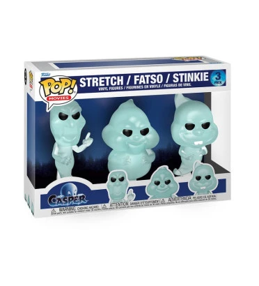 3-PACK STRETCH,FATSO,STINKIE / CASPER / FIGURINE FUNKO POP