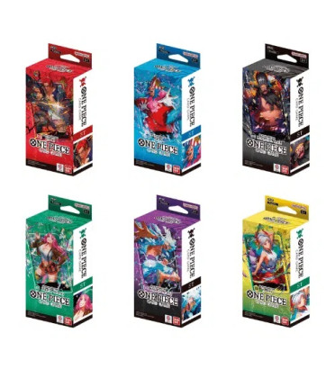 LOT DE 6 DECK ST23 A ST 28 ONE PIECE / CARTE VF