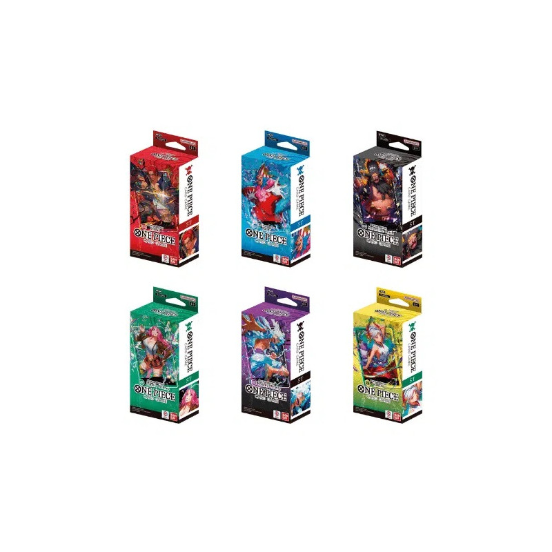 LOT DE 6 DECK ST23 A ST 28 ONE PIECE / CARTE VF