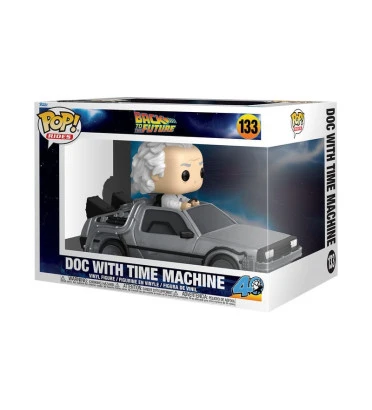 DOC WITH TIME MACHINE / RETOUR VERS LE FUTUR / FIGURINE FUNKO POP