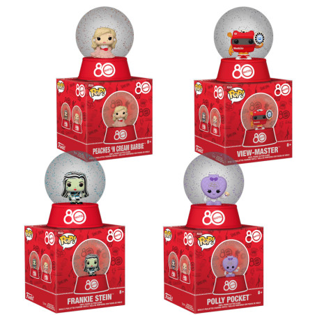 MYSTERY MINI RETRO TOYS SNOW GLOBES MODELE ALEATOIRE / HASBRO / FIGURINE FUNKO POP