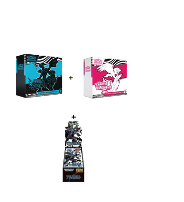 BUNDLE 2 ETB EV10.5 + DISPLAY DELUXE BLACK BOLT SV11B / CARTE POKEMON