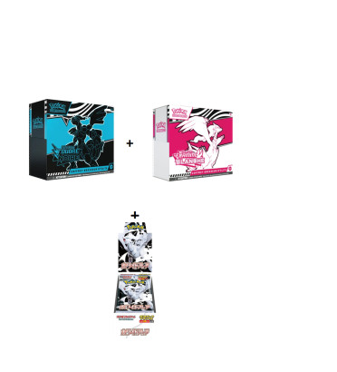 BUNDLE 2 ETB EV10.5 + DISPLAY DELUXE WHITE FLARE SV11W / CARTE POKEMON