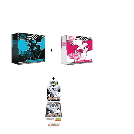 BUNDLE 2 ETB EV10.5 VF + DISPLAY DELUXE WHITE FLARE SV11W / CARTE POKEMON
