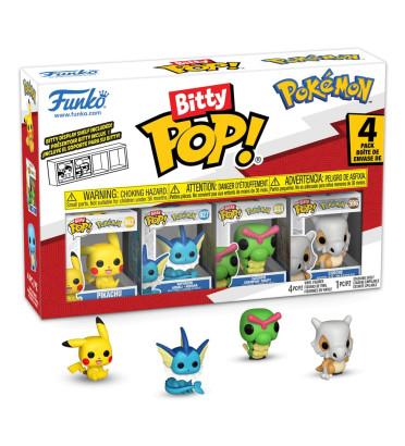 4 PACK PIKACHU / POKEMON / FUNKO BITTY POP