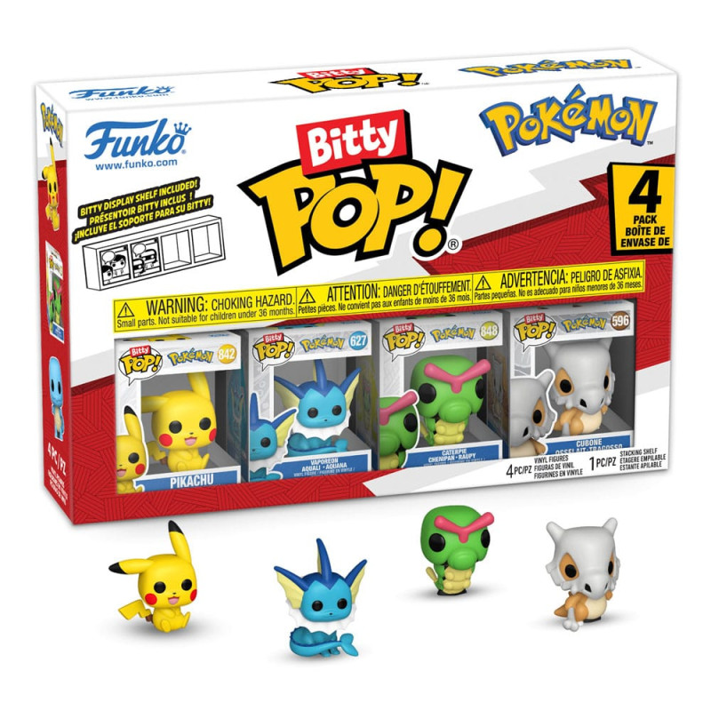 4 PACK PIKACHU / POKEMON / FUNKO BITTY POP